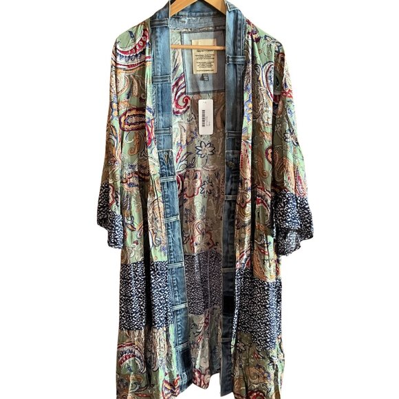 NWT BOHO Long Cardigan DESIGNED IN CANADA | MADE IN THAILAND | Eco Conscious - Picture 1 of 10